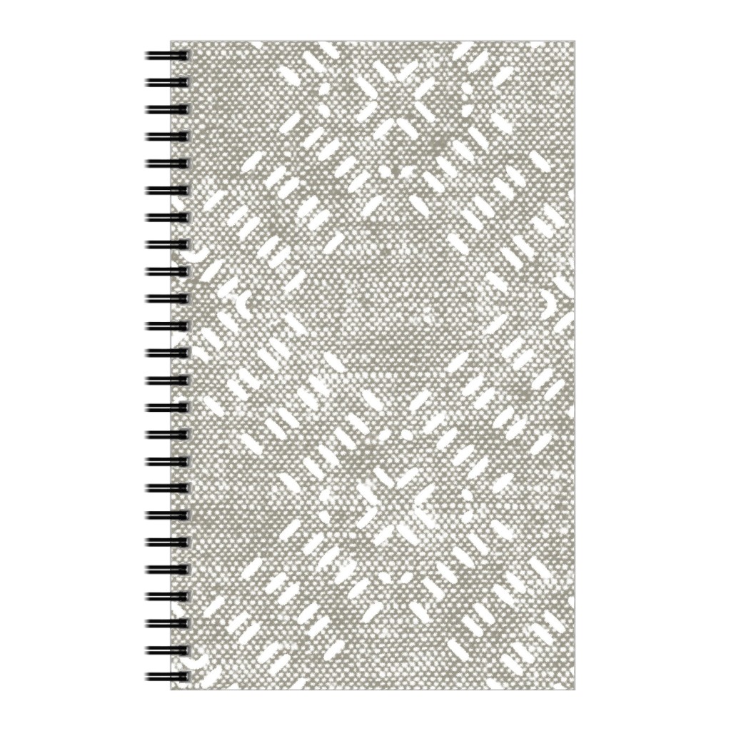 Modern Farmhouse Tile - Neutral Notebook, 5x8, Gray, Gray