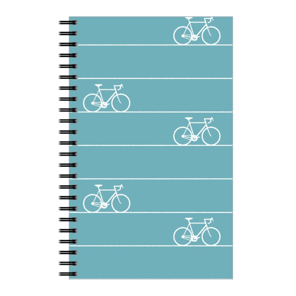 Biking Notebook, 5x8, Blue, Catalina