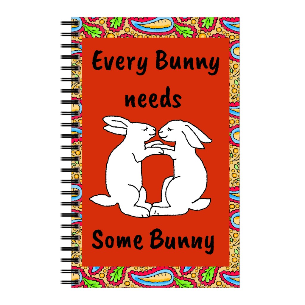 Every Bunny Needs Some Bunny - Red Notebook, 5x8, Red