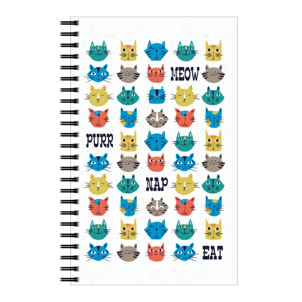 Nine Lives - Multi Notebook, 5x8, Multicolor