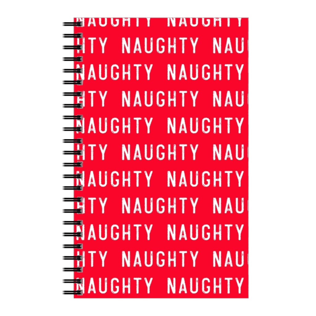Naughty - Red Notebook, 5x8, Red