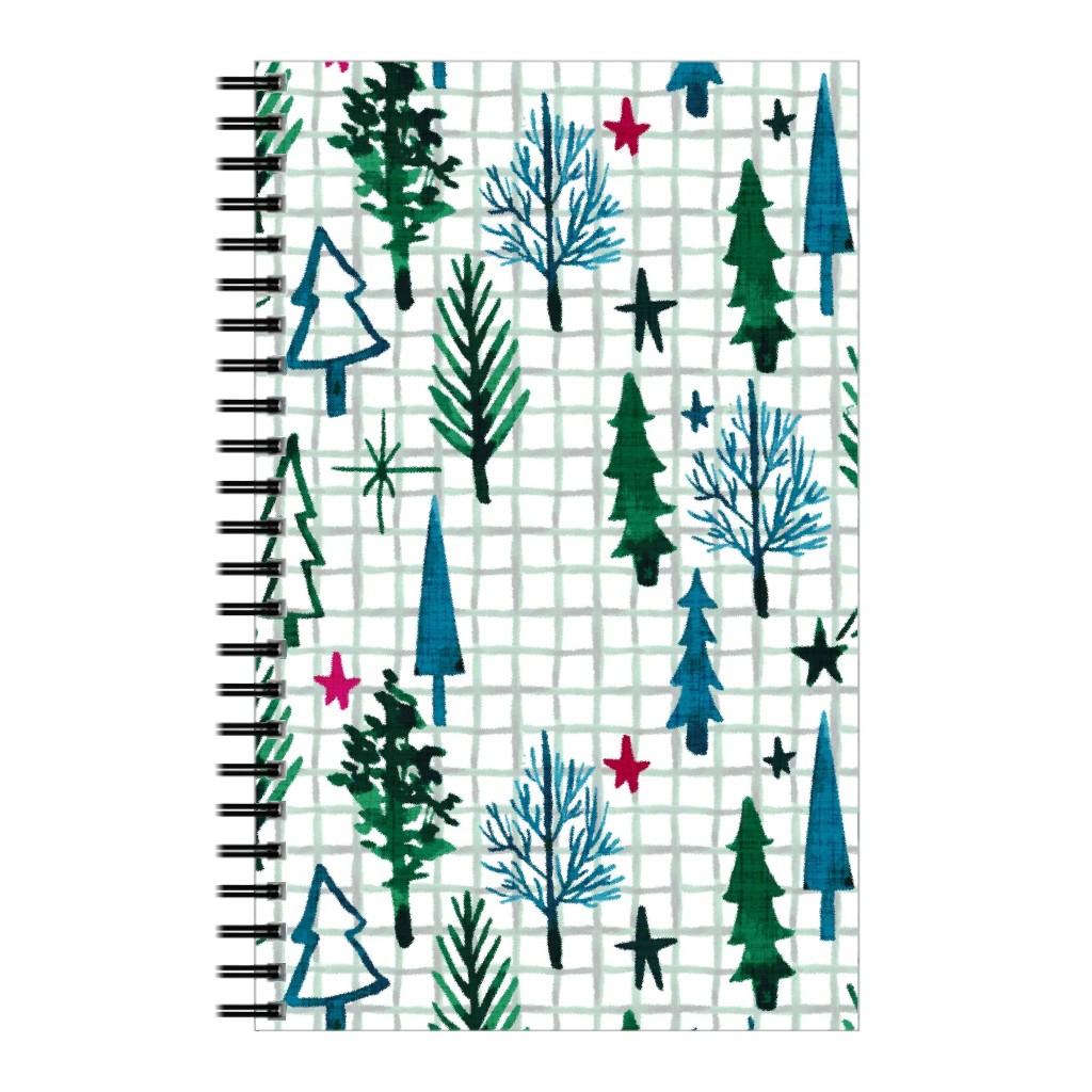 Noel Collection - Winterscape Notebook, 5x8, Green, Classic Green