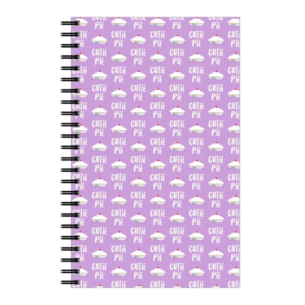 Cutie Pie - Purple Notebook, 5x8, Purple, Purple