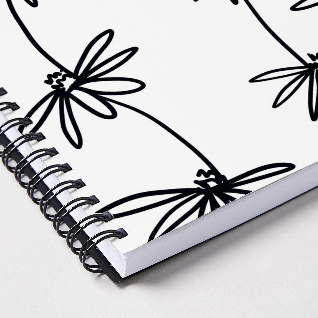 Daisy Chain Black and White Notebook Shutterfly