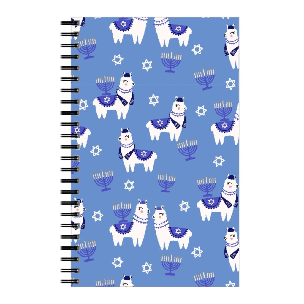 Llamakah - Blue Notebook, 5x8, Blue, True Blue