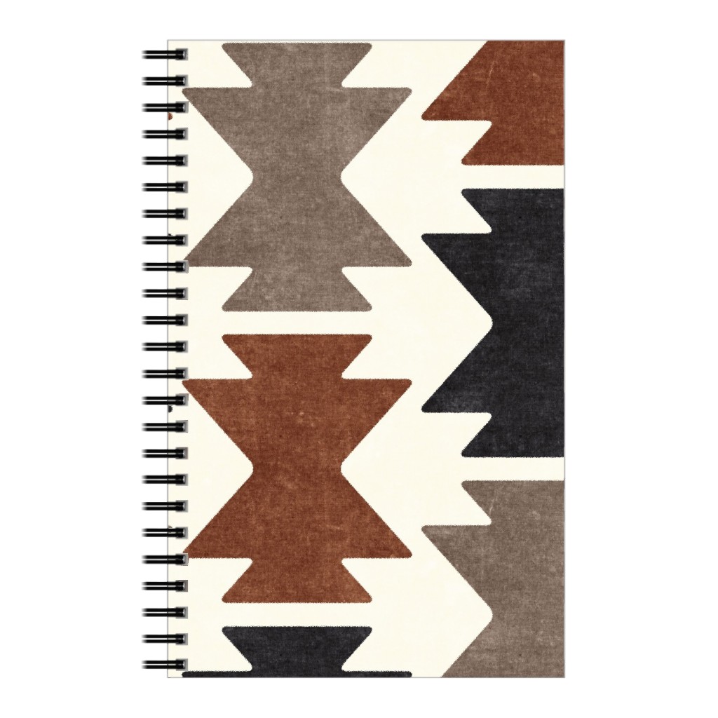 Bohemian Aztec Notebook, 5x8, Brown