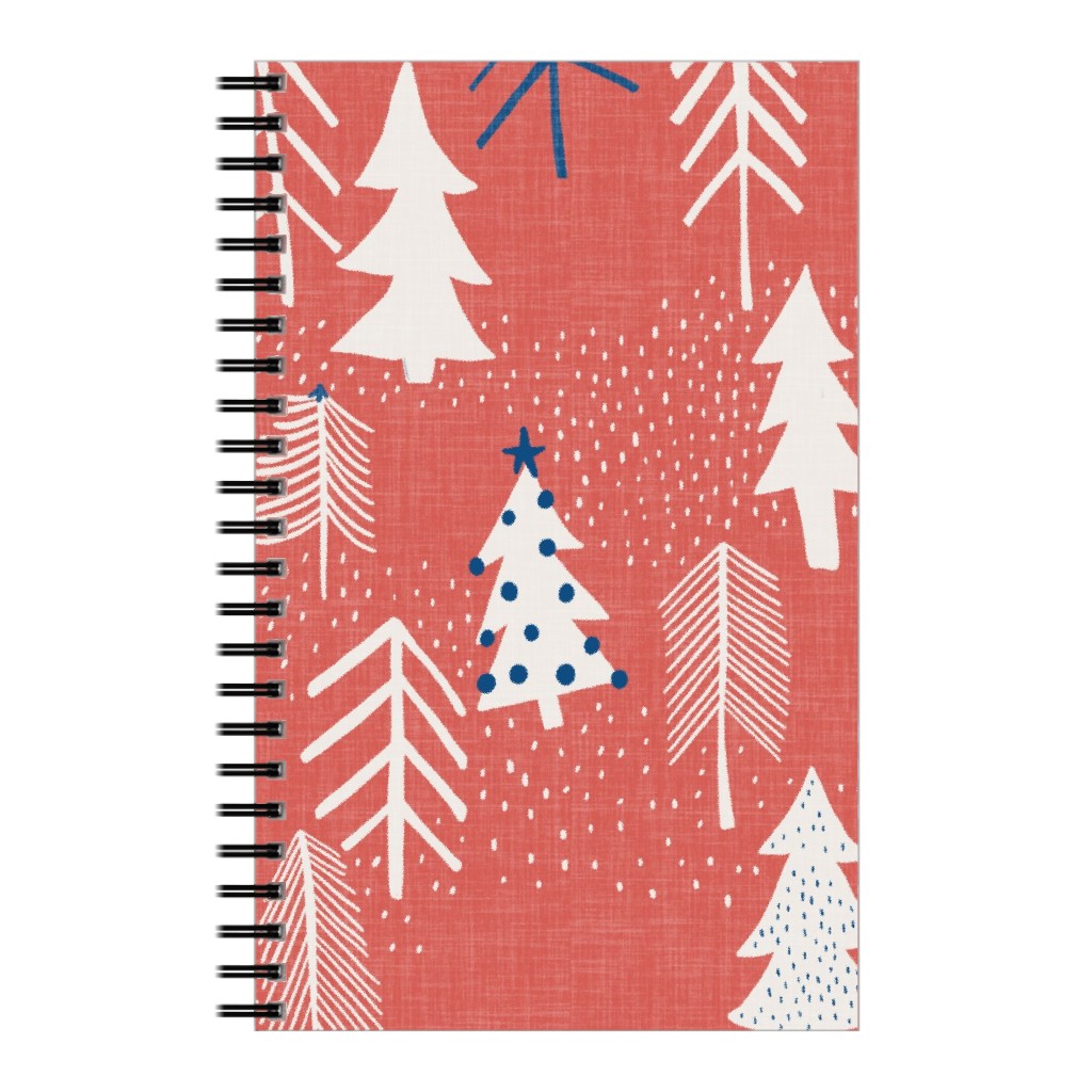 Evergreen Forest Notebook, 5x8, Red, Sedona