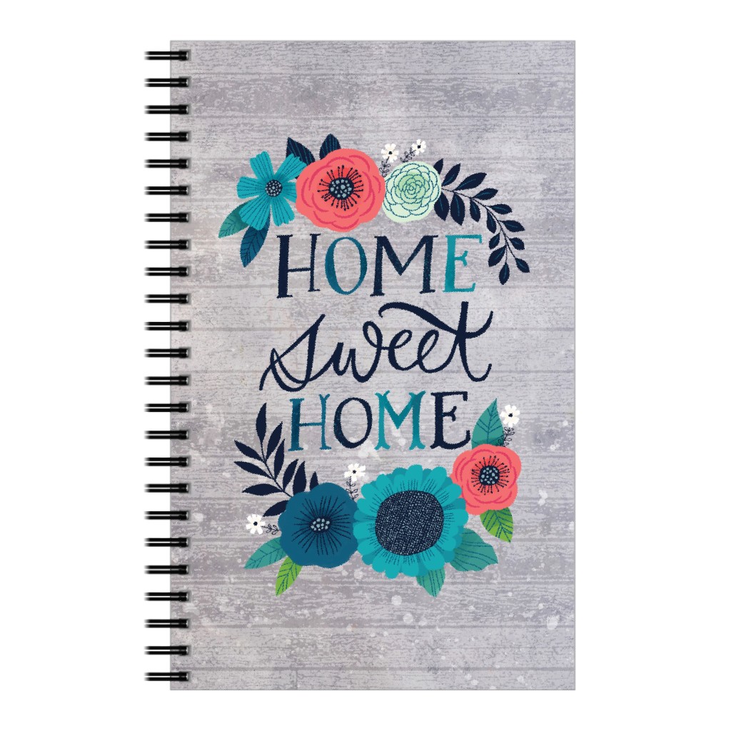Home Sweet Home - Gray Notebook, 5x8, Gray