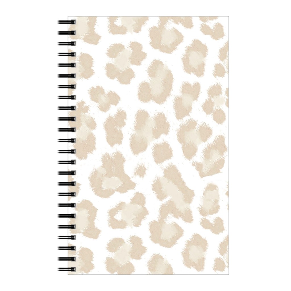 Natural Leopard - Beige Notebook, 5x8, Beige