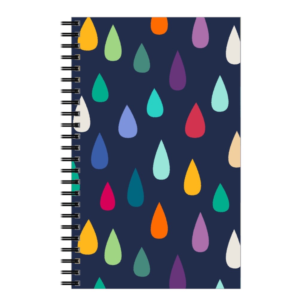 Raindrops - Multi Notebook, 5x8, Multicolor