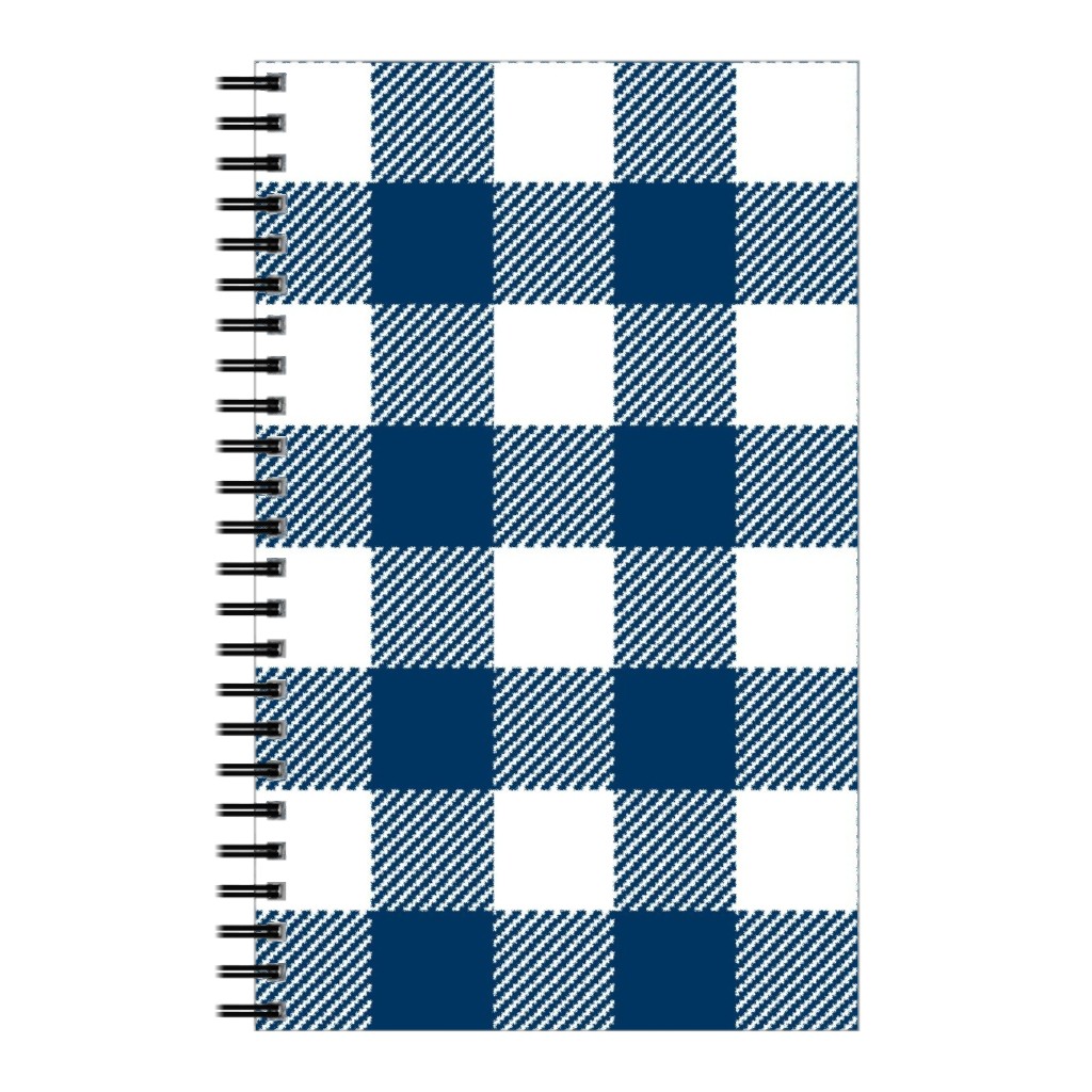 Buffalo Plaid Notebook, 5x8, Blue, Imperial