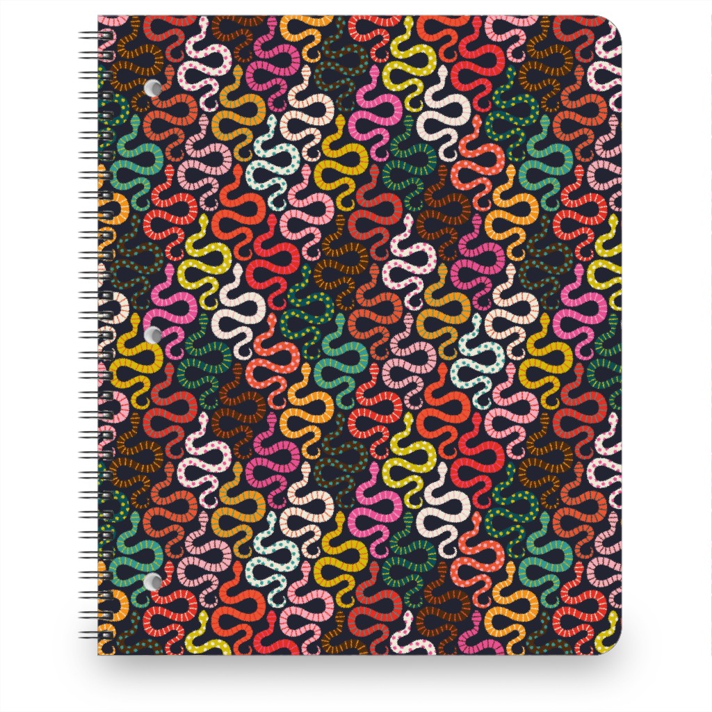 Snake-a-Delic - Multi Notebook, 8.5x11, Multicolor