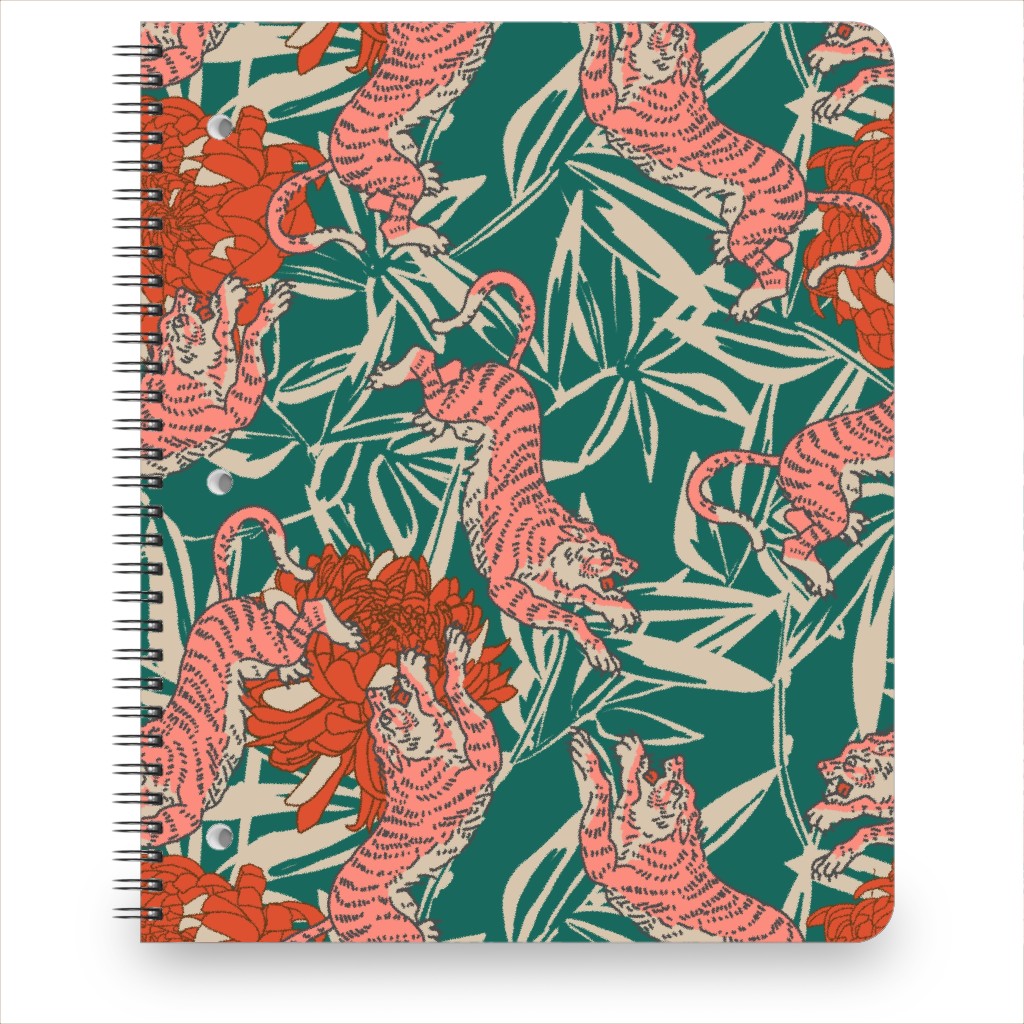 Bengal Kuma Tiger - Multi Notebook, 8.5x11, Multicolor