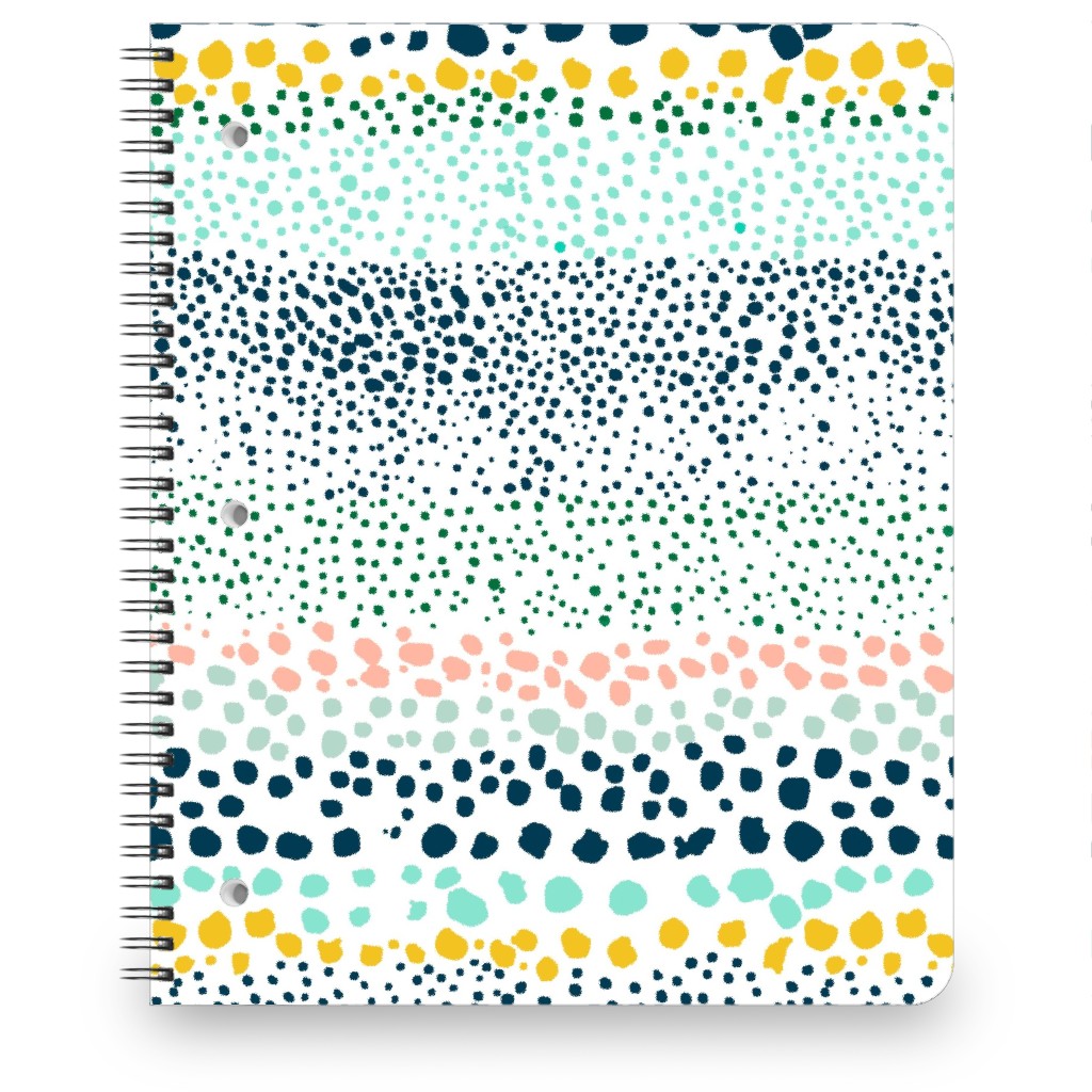 Little Textured Dots - Multi Notebook, 8.5x11, Multicolor
