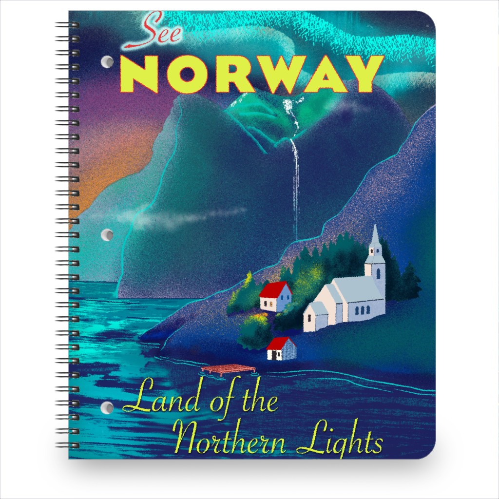See Norway Notebook, 8.5x11, Multicolor
