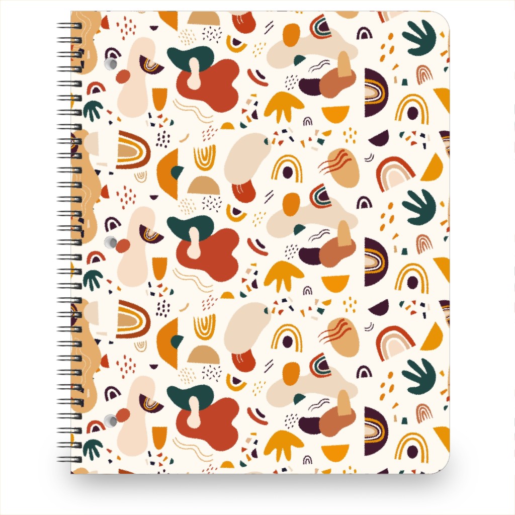 Abstract Seamless Pattern - Multi Notebook, 8.5x11, Multicolor