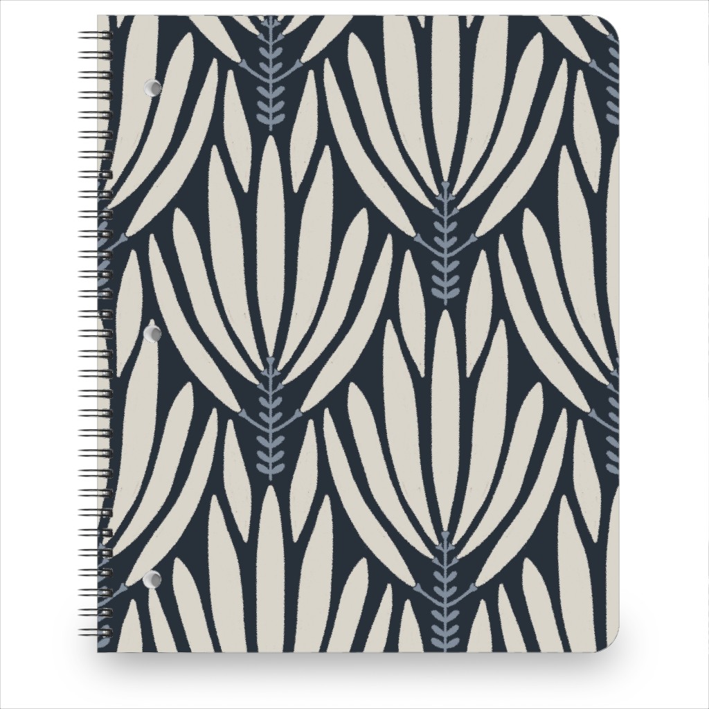 Cleopatra - Beige Notebook, 8.5x11, Blue