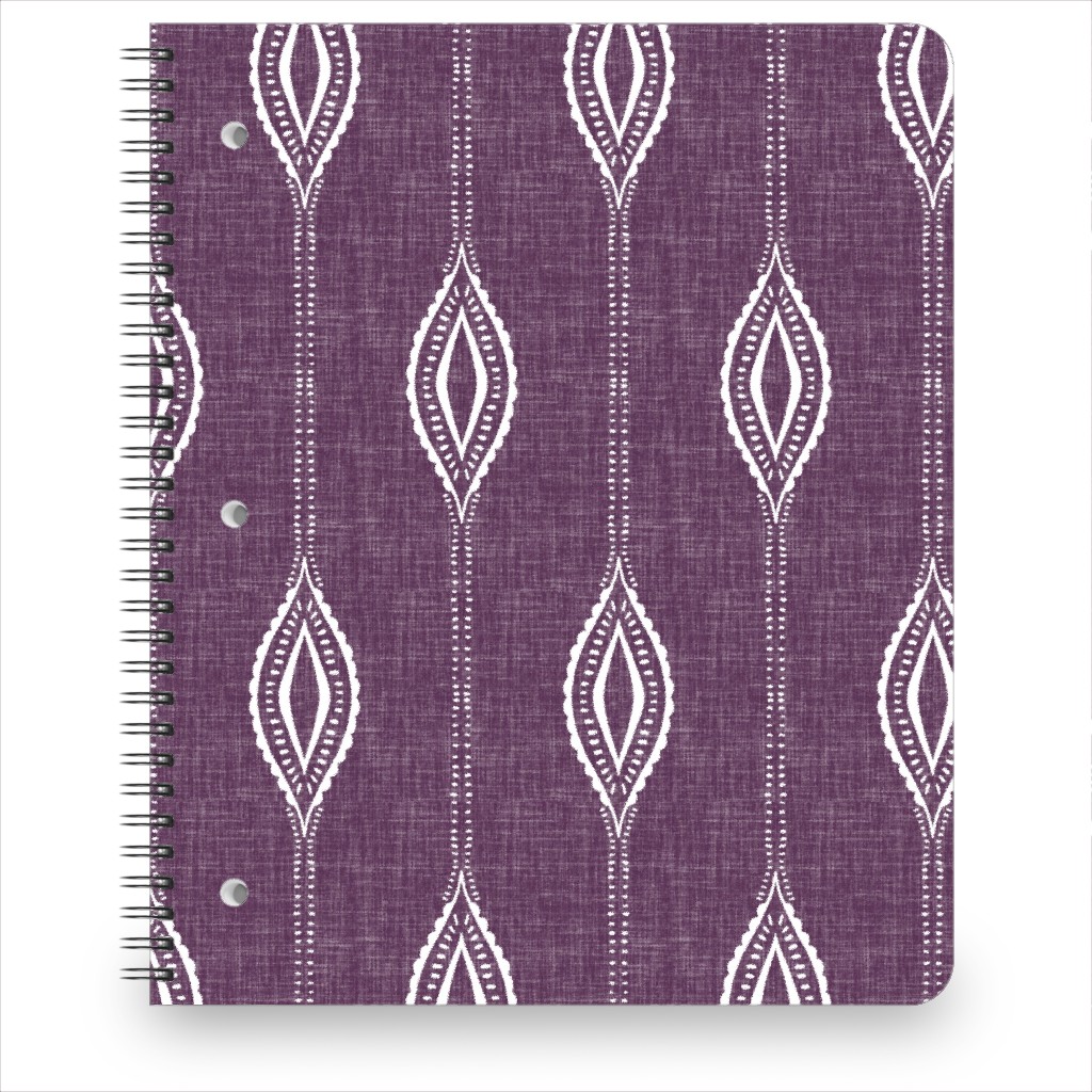 Diamant - Eggplant Notebook, 8.5x11, Purple, Purple