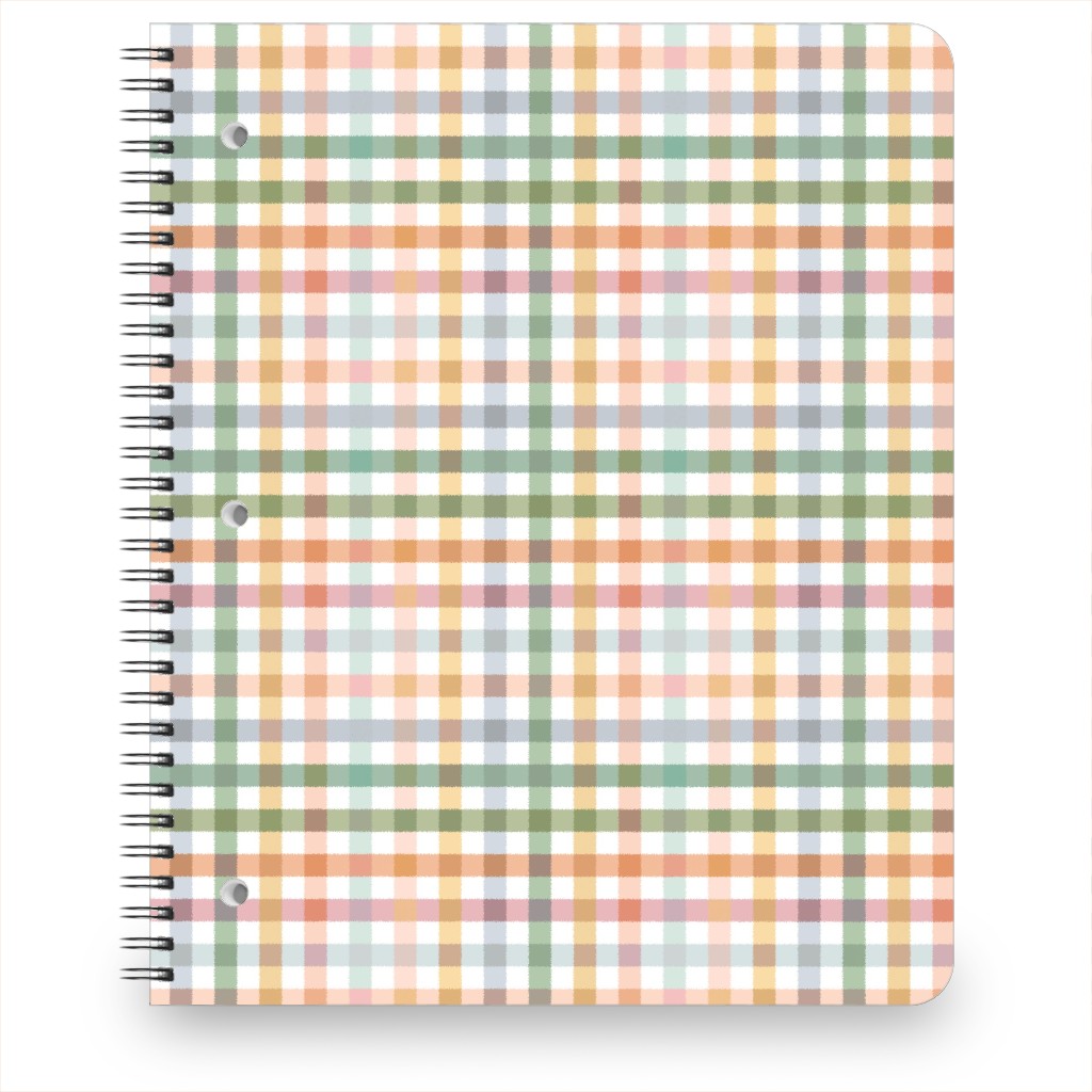 Gingham Picnic Cottagecore Summer - Multi Notebook, 8.5x11, Multicolor