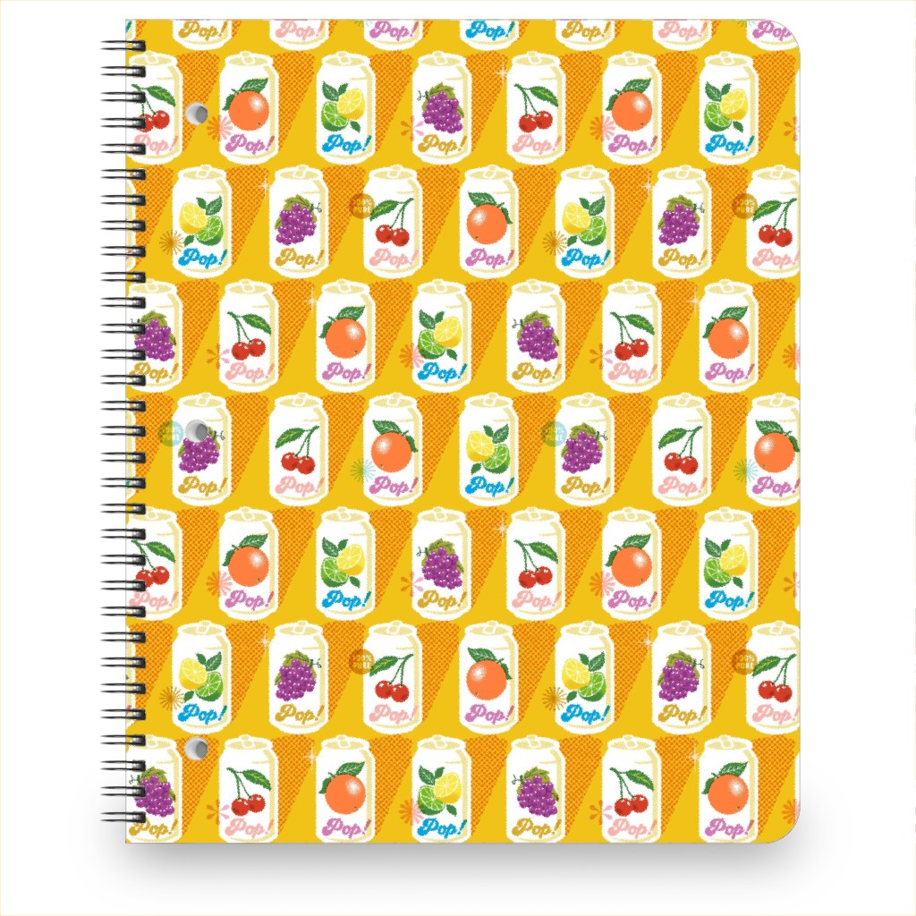 Fruit Pop! Notebook, 8.5x11, Yellow, Citrus Bliss