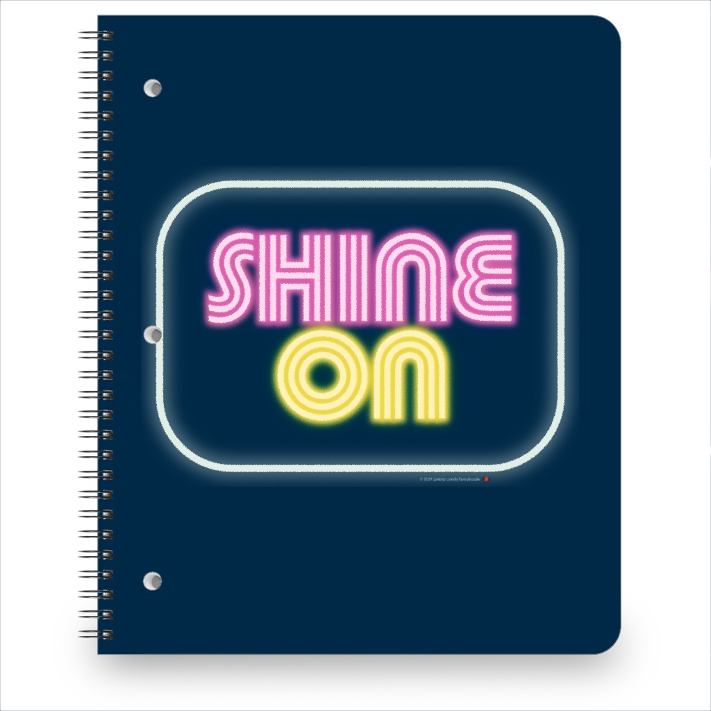 Shine on - Navy Notebook, 8.5x11, Multicolor