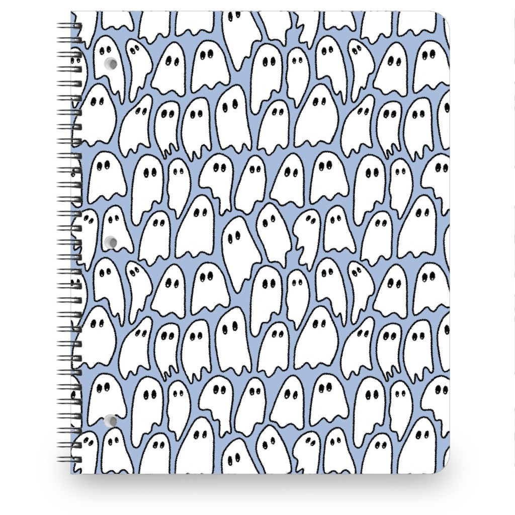 Ghosted Notebook, 8.5x11, Blue