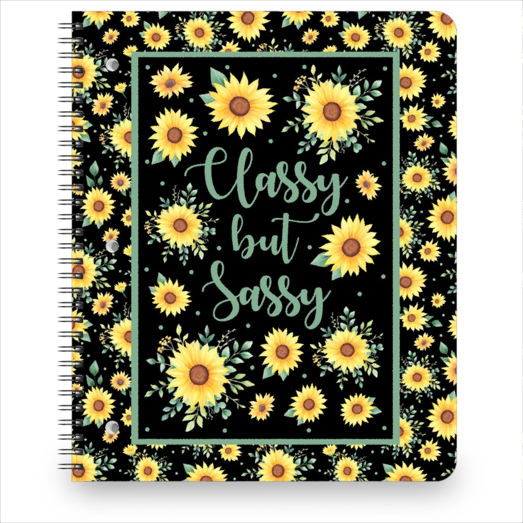 Classy but Sassy Notebook, 8.5x11, Multicolor