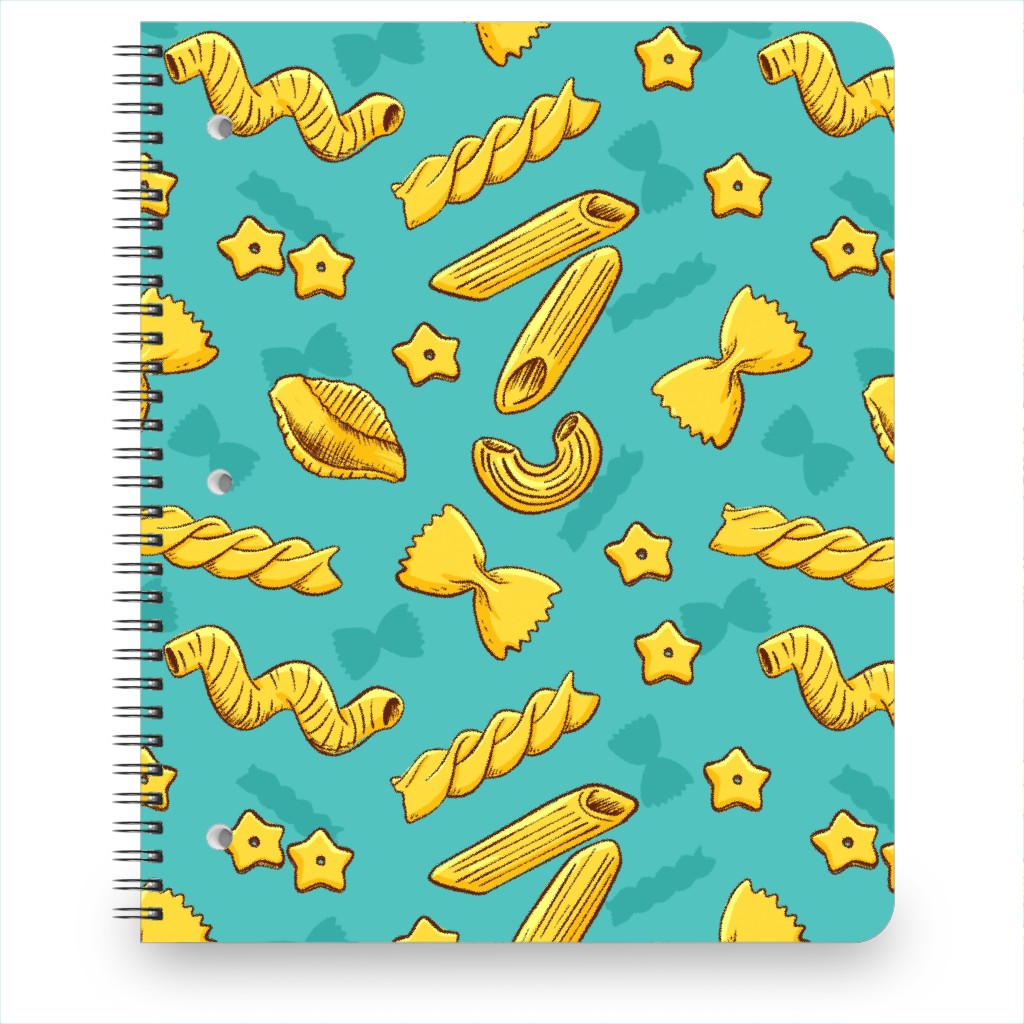 Pasta Notebook, 8.5x11, Blue