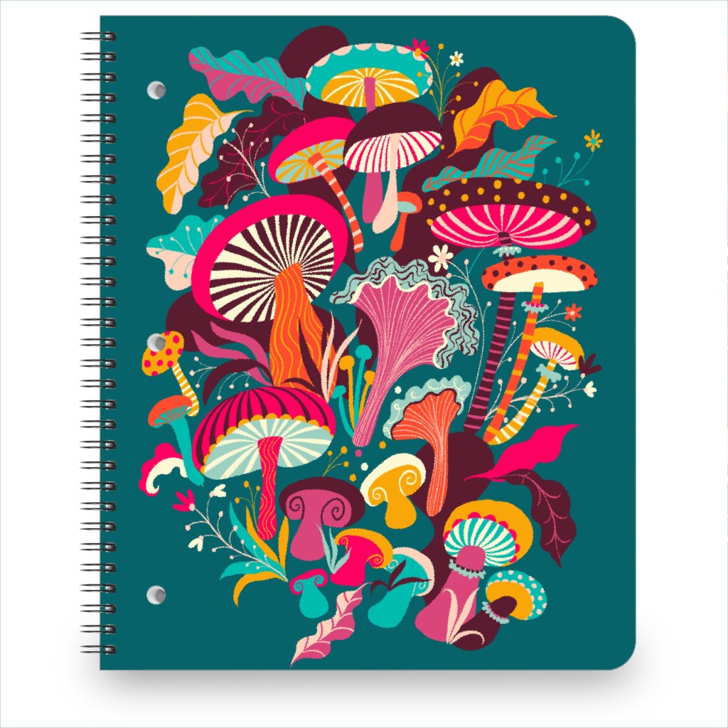 Fantastic Fungi - Vibrant Notebook, 8.5x11, Multicolor