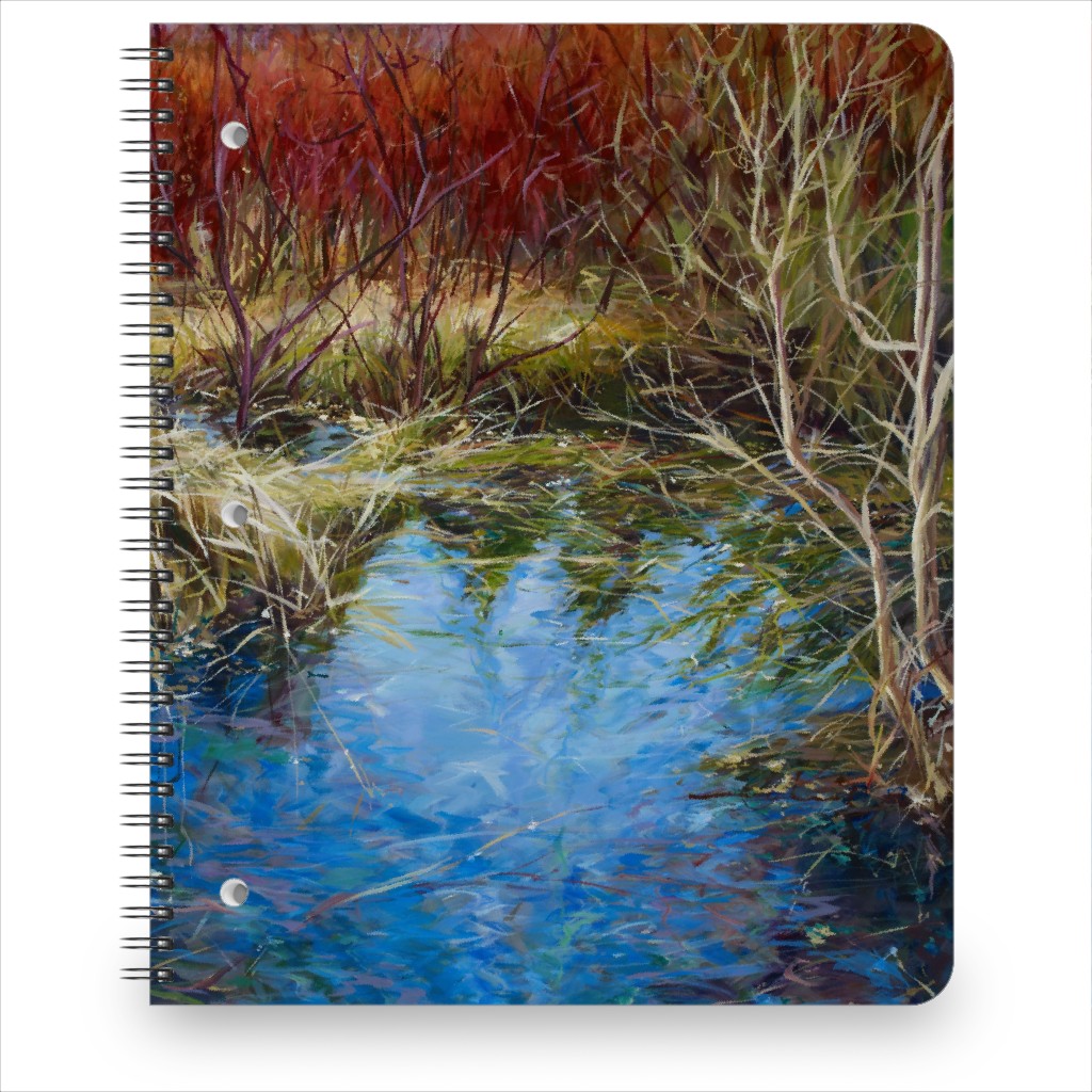 Autumn Red Painting Notebook, 8.5x11, Green, Classic Green