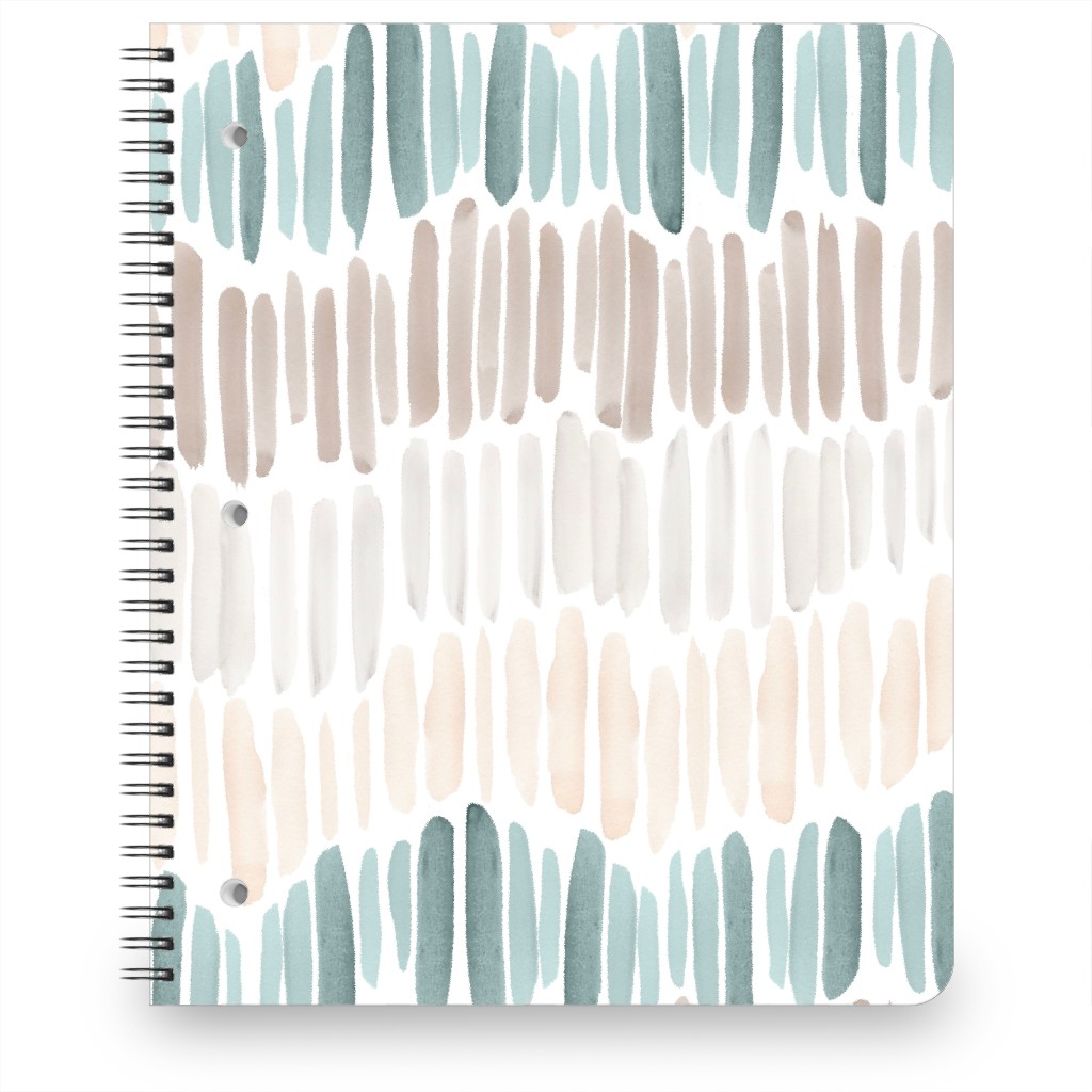 Many Brushstrokes Notebook, 8.5x11, Beige, Pebble