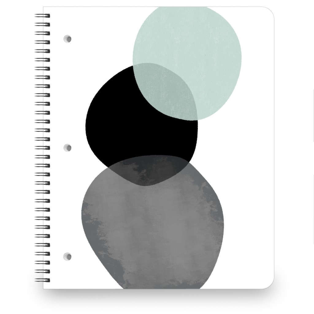 Stones Notebook, 8.5x11, Green, Aloe