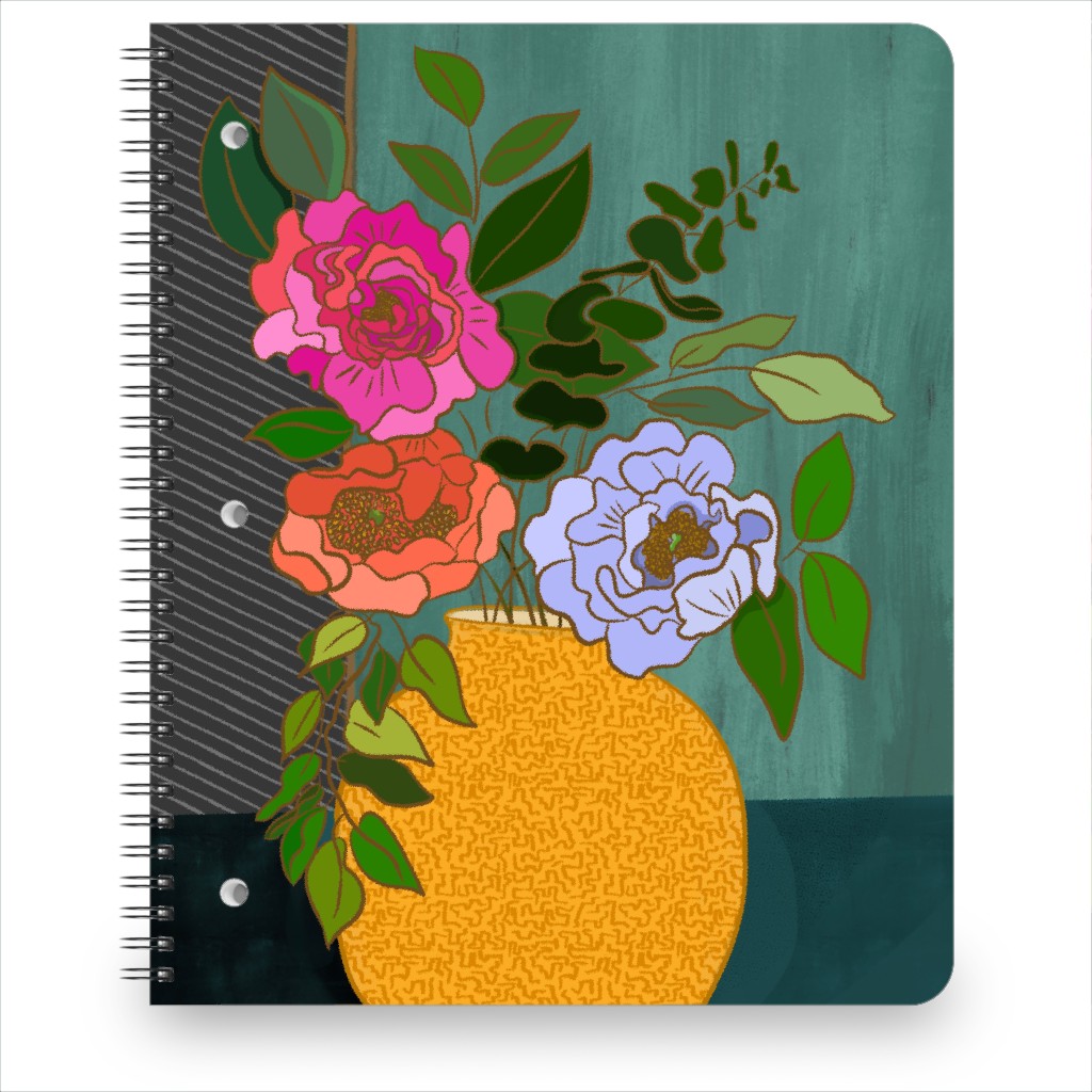 April - Multi Notebook, 8.5x11, Multicolor