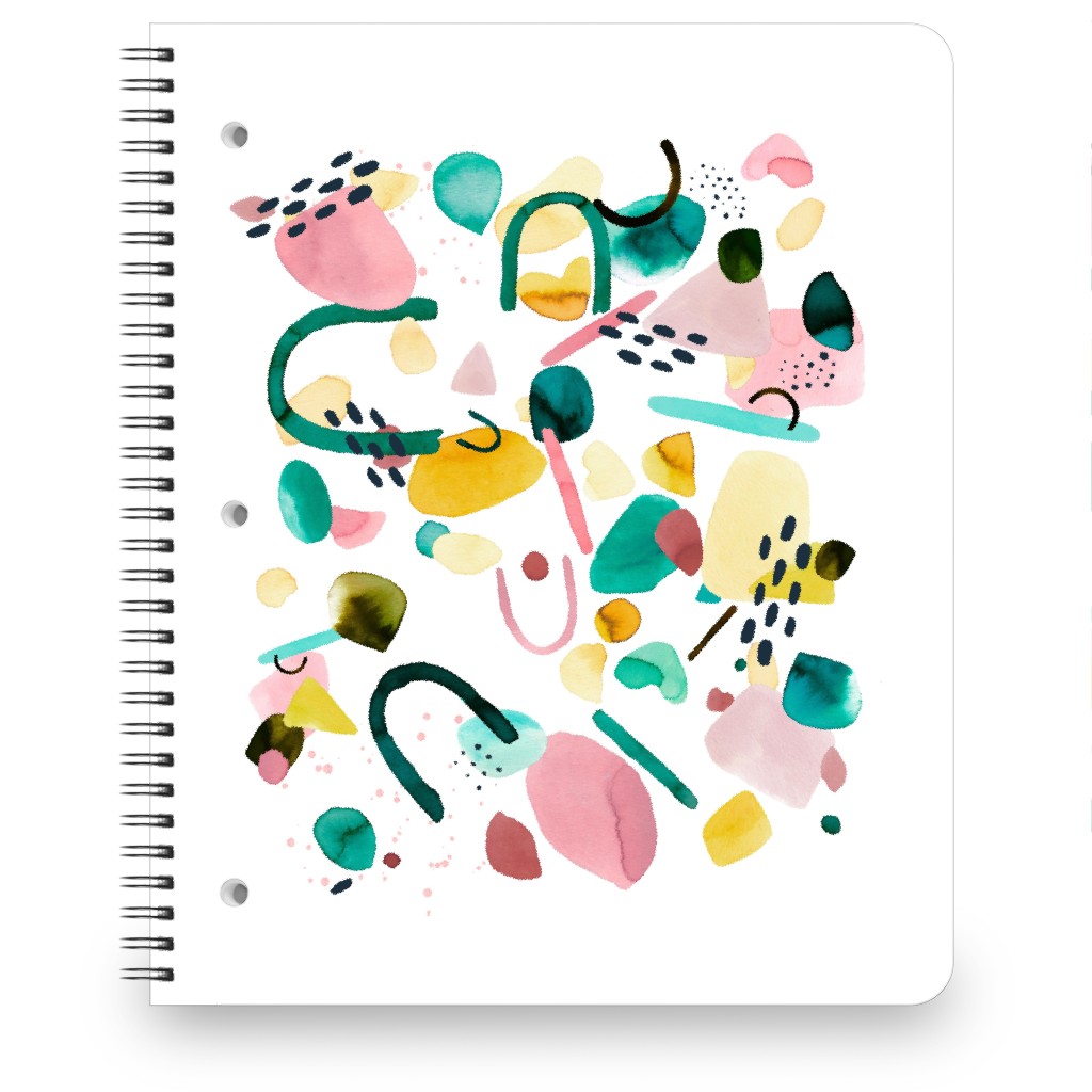 Modern Geo Pieces - Multi Notebook, 8.5x11, Multicolor