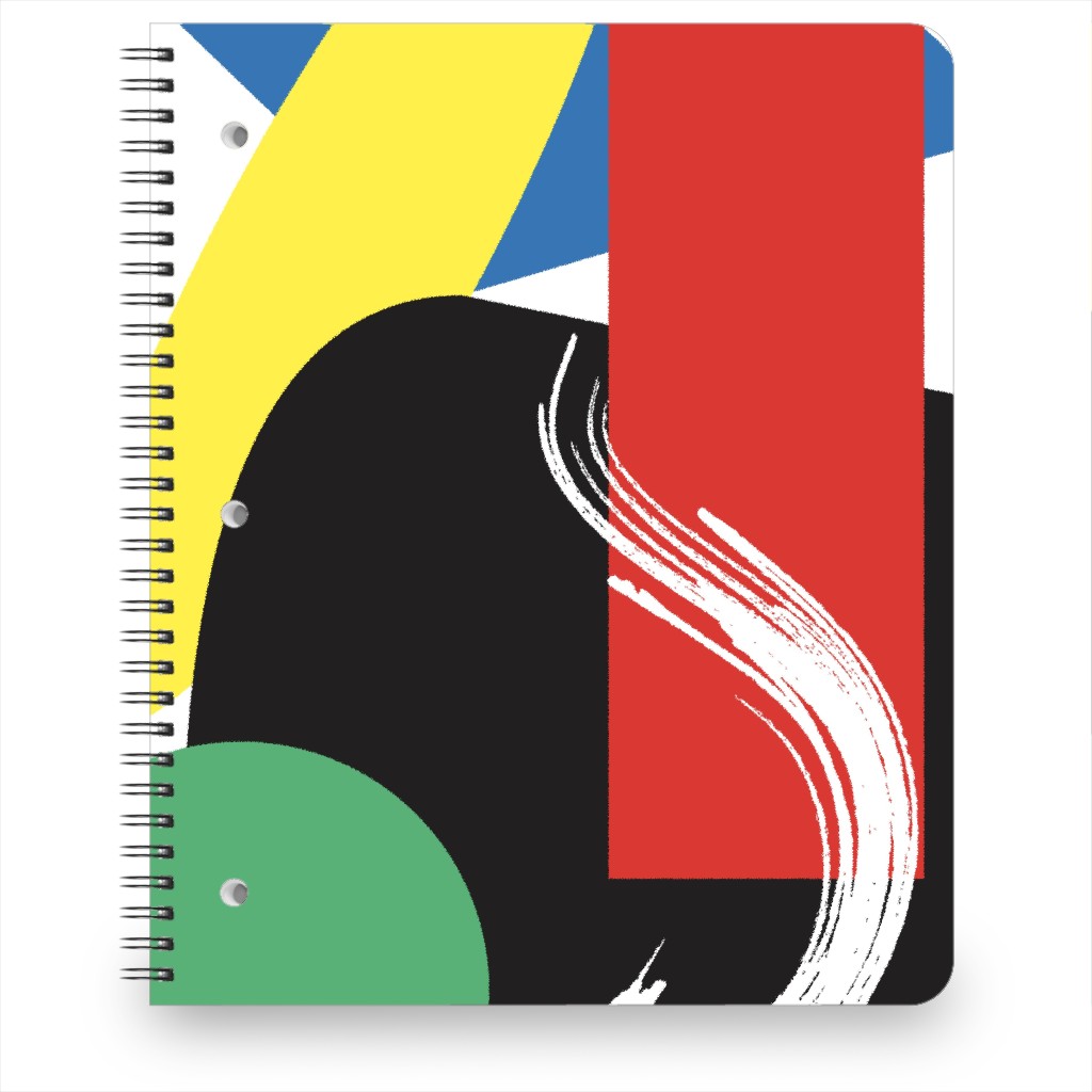 Abstract Colors Notebook, 8.5x11, Multicolor