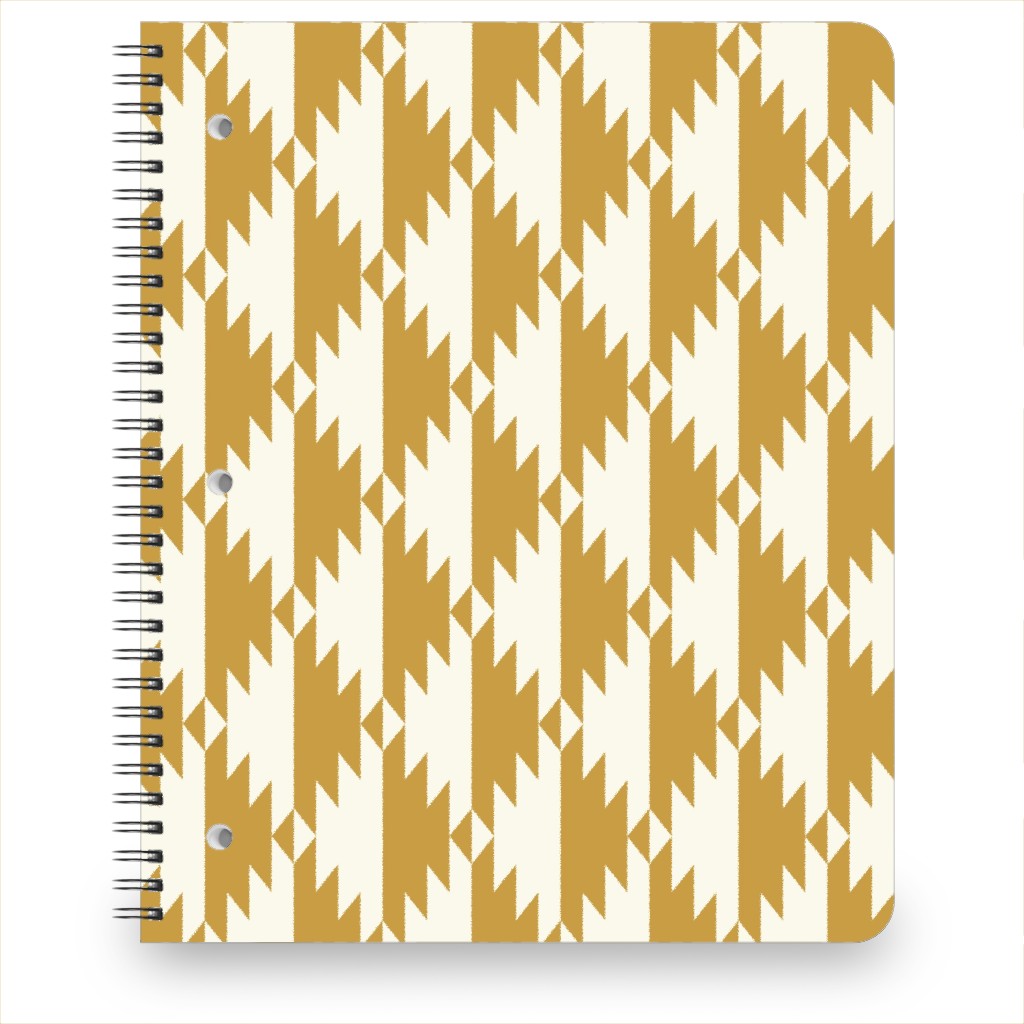 Tribal - Gold Notebook, 8.5x11, Yellow