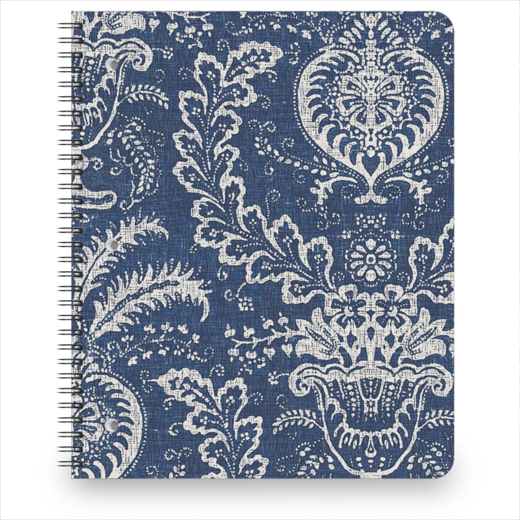Antibes Batik - Blue Notebook, 8.5x11, Blue