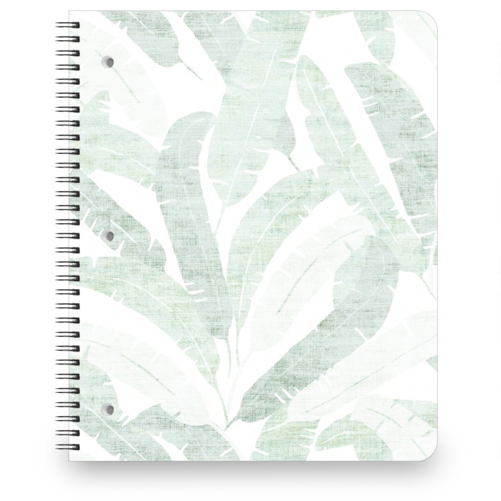 Banana Leaf - Light Notebook, 8.5x11, Green