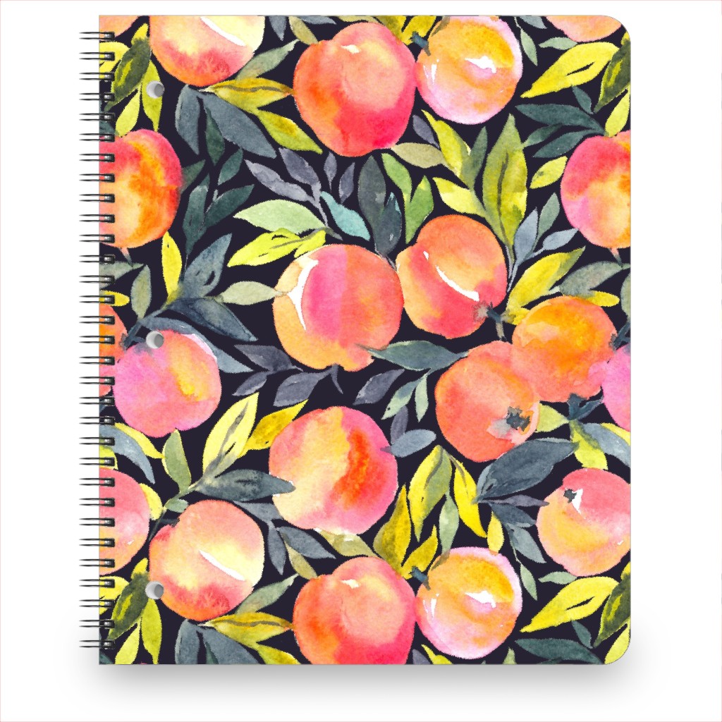 Fragrant Peaches - Multi Notebook, 8.5x11, Multicolor