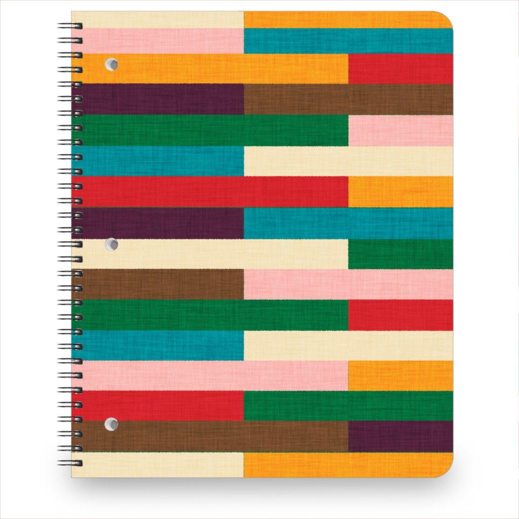 Kilim - Stripe - Multi Notebook, 8.5x11, Multicolor
