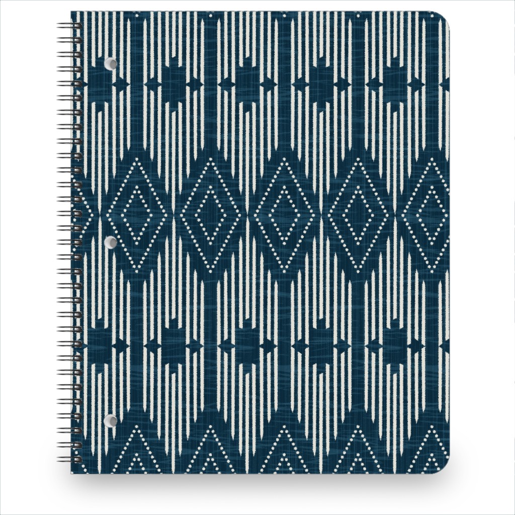 West End Notebook, 8.5x11, Blue, Silhouette