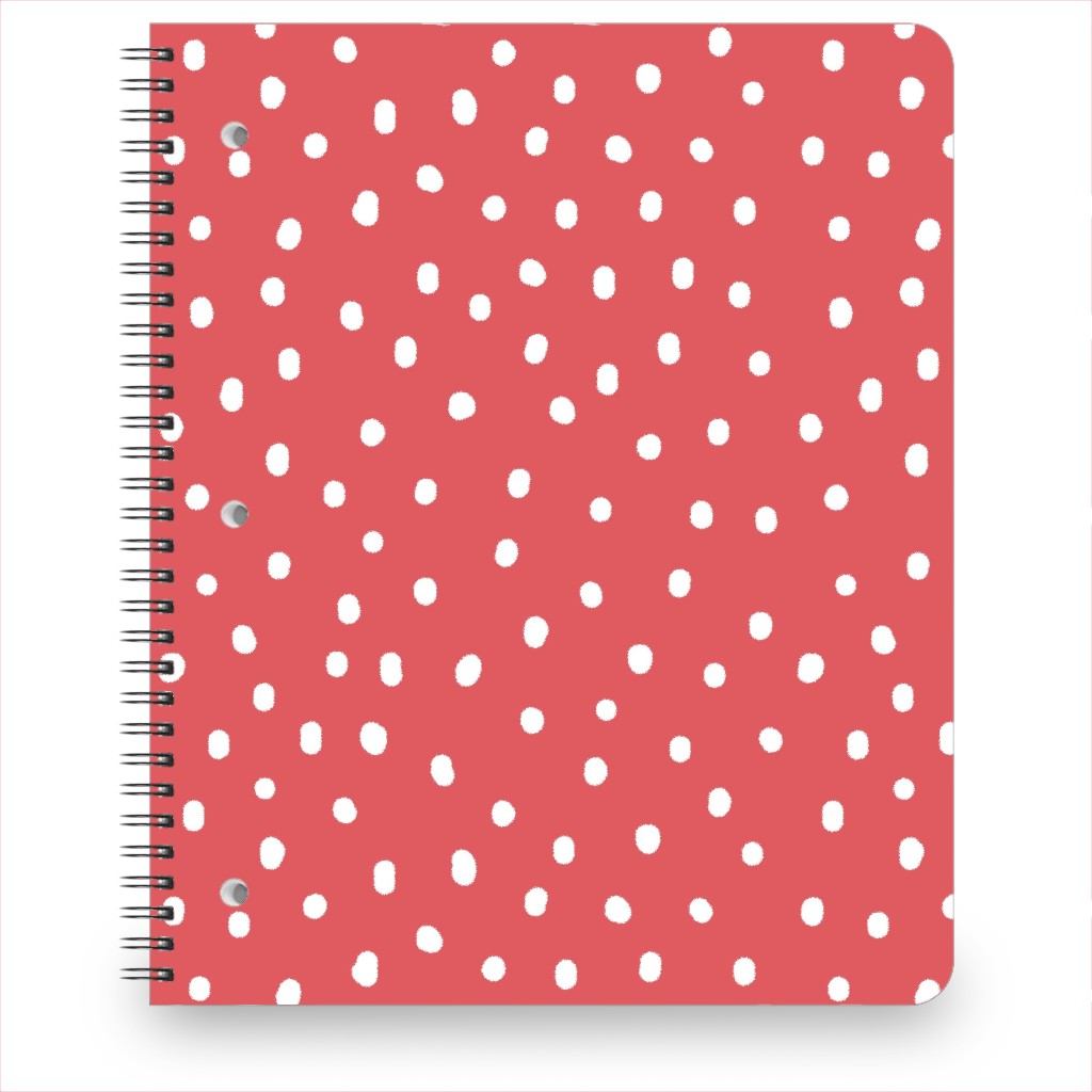 It's Snowing Notebook, 8.5x11, Red, Flamingo