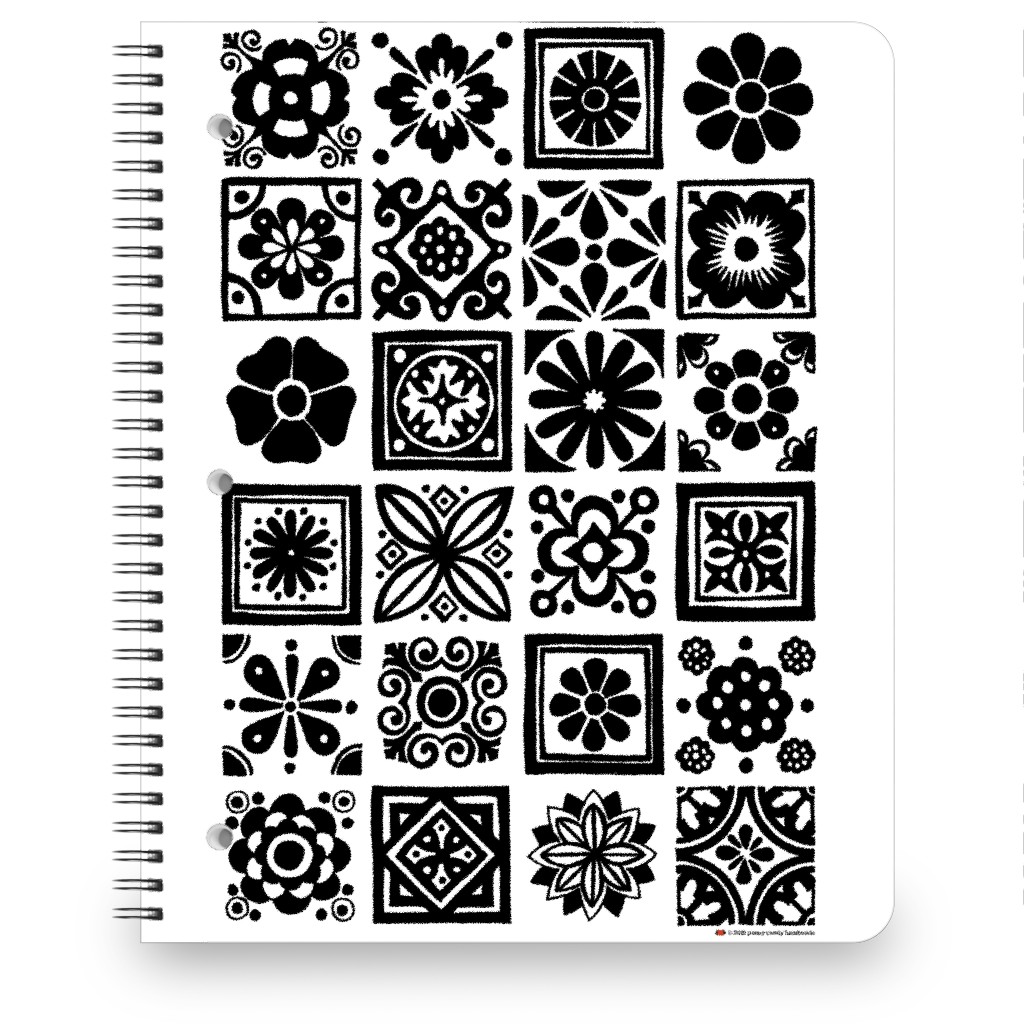 Talavera Notebook, 8.5x11, Black