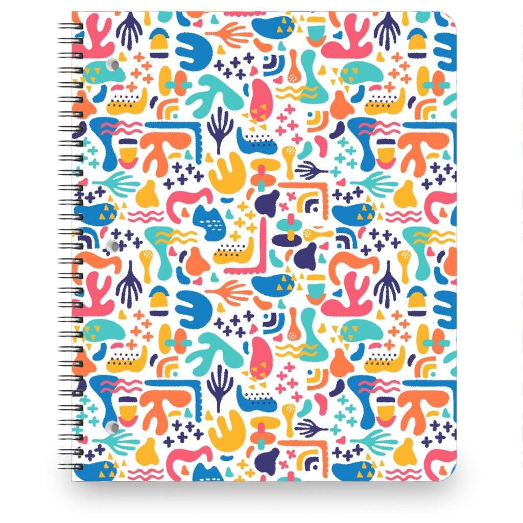 Organic Abstract Design - Multi Notebook, 8.5x11, Multicolor