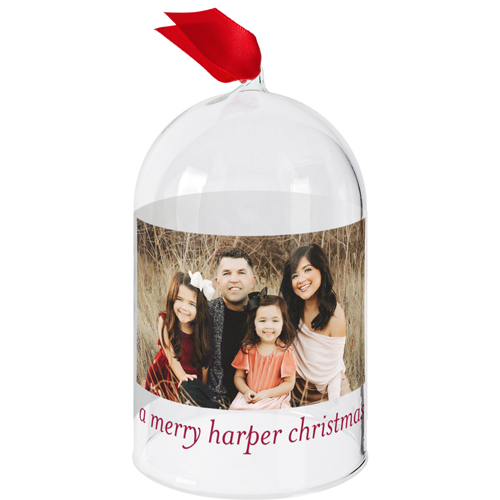 Gallery of Two Glass Cloche Ornament, White, Cloche, white