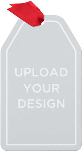 Upload Your Own Design Metal Ornament, Multicolor, Gift Tag
