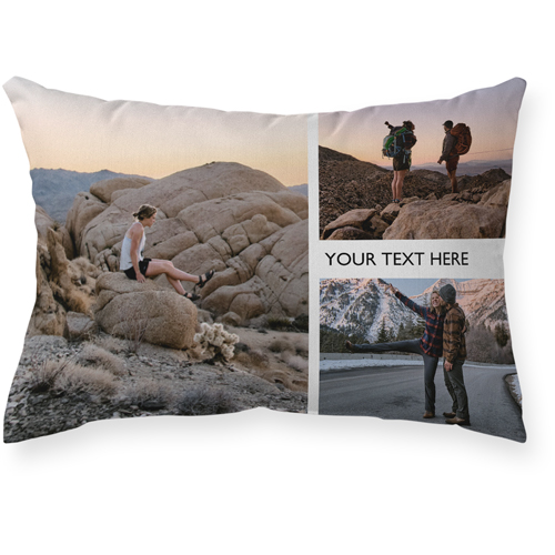 Gallery of Three Outdoor Pillow, 14x20, Single Sided, Multicolor
