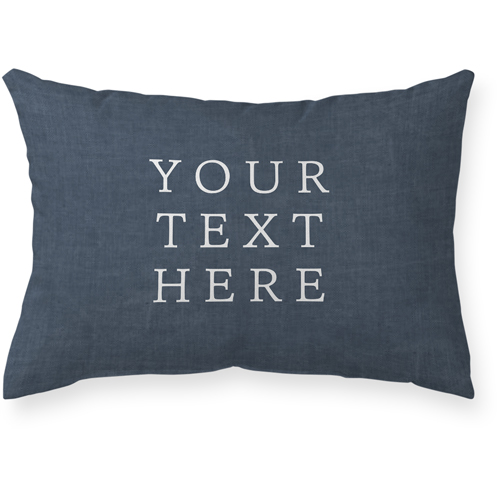 Your Text Here Outdoor Pillow, 14x20, Double Sided, Multicolor