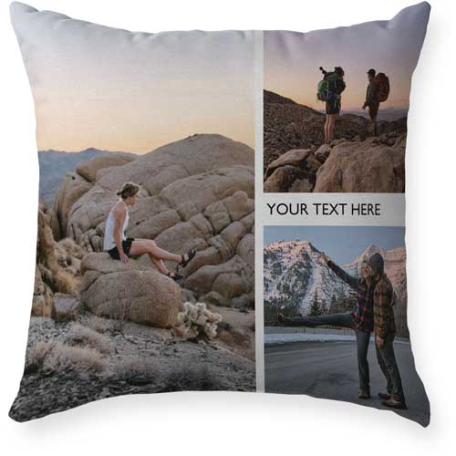 Gallery of Three Outdoor Pillow, 18x18, Double Sided, Multicolor
