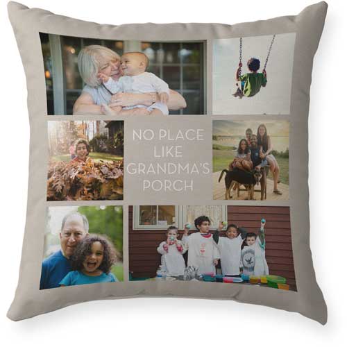 Gallery of Six Outdoor Pillow, 18x18, Single Sided, Multicolor